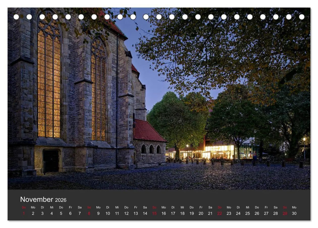 Bild: 9783457936139 | Münster mit Licht (Tischkalender 2026 DIN A5 quer), CALVENDO...