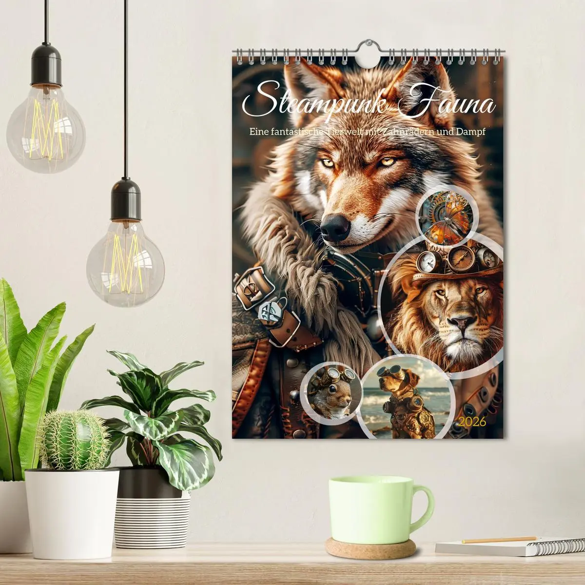 Bild: 9783516266139 | Steampunk Fauna (Wandkalender 2026 DIN A4 hoch), CALVENDO...