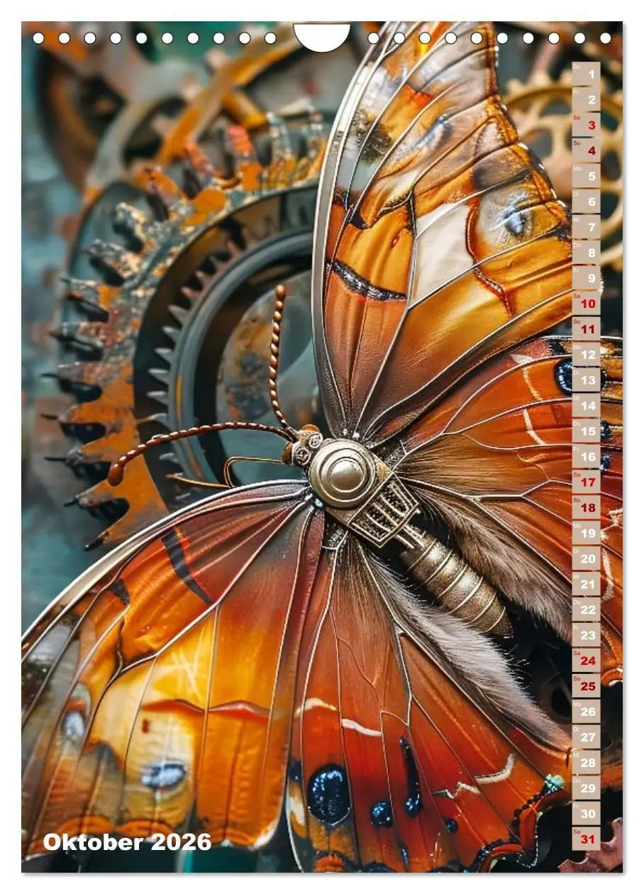 Bild: 9783516266139 | Steampunk Fauna (Wandkalender 2026 DIN A4 hoch), CALVENDO...