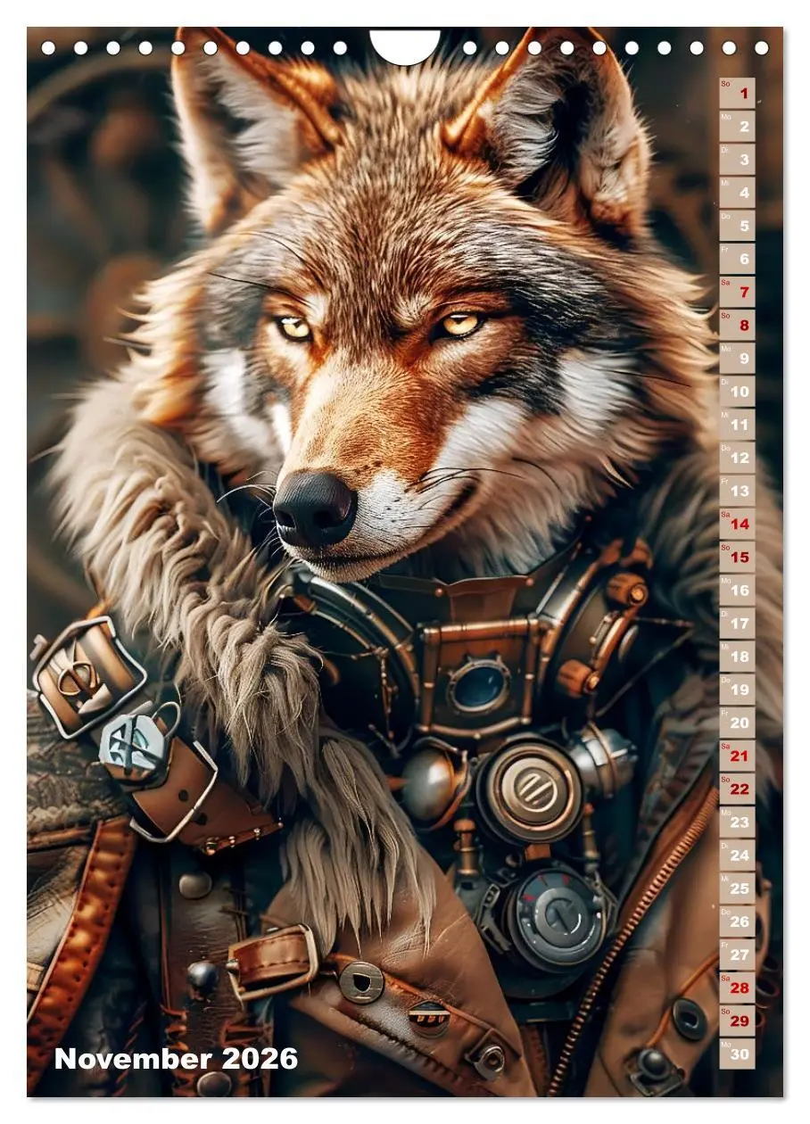 Bild: 9783516266139 | Steampunk Fauna (Wandkalender 2026 DIN A4 hoch), CALVENDO...