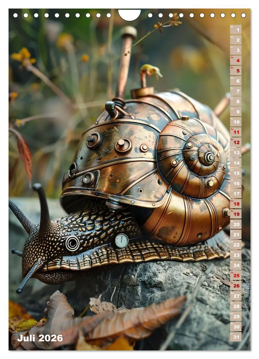 Bild: 9783516266139 | Steampunk Fauna (Wandkalender 2026 DIN A4 hoch), CALVENDO...
