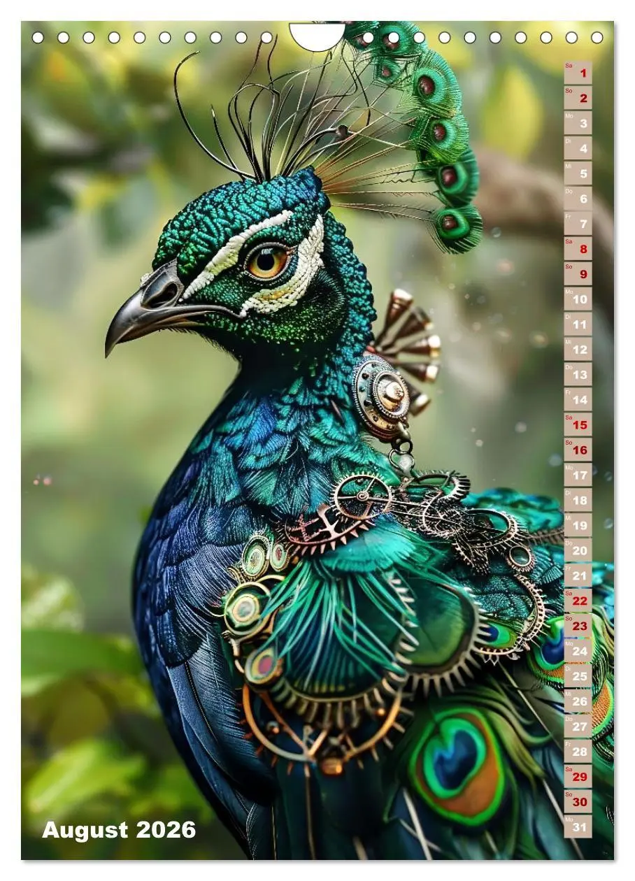 Bild: 9783516266139 | Steampunk Fauna (Wandkalender 2026 DIN A4 hoch), CALVENDO...