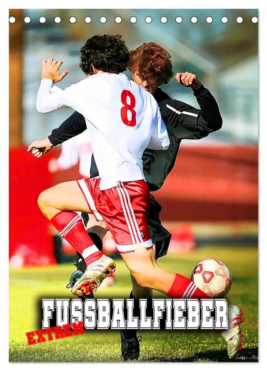 Cover: 9783516336139 | Fußballfieber extrem (Tischkalender 2026 DIN A5 hoch), CALVENDO...