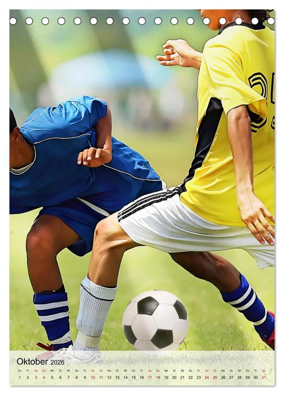 Bild: 9783516336139 | Fußballfieber extrem (Tischkalender 2026 DIN A5 hoch), CALVENDO...