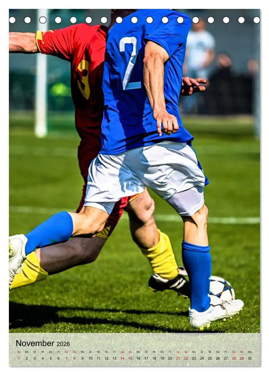 Bild: 9783516336139 | Fußballfieber extrem (Tischkalender 2026 DIN A5 hoch), CALVENDO...