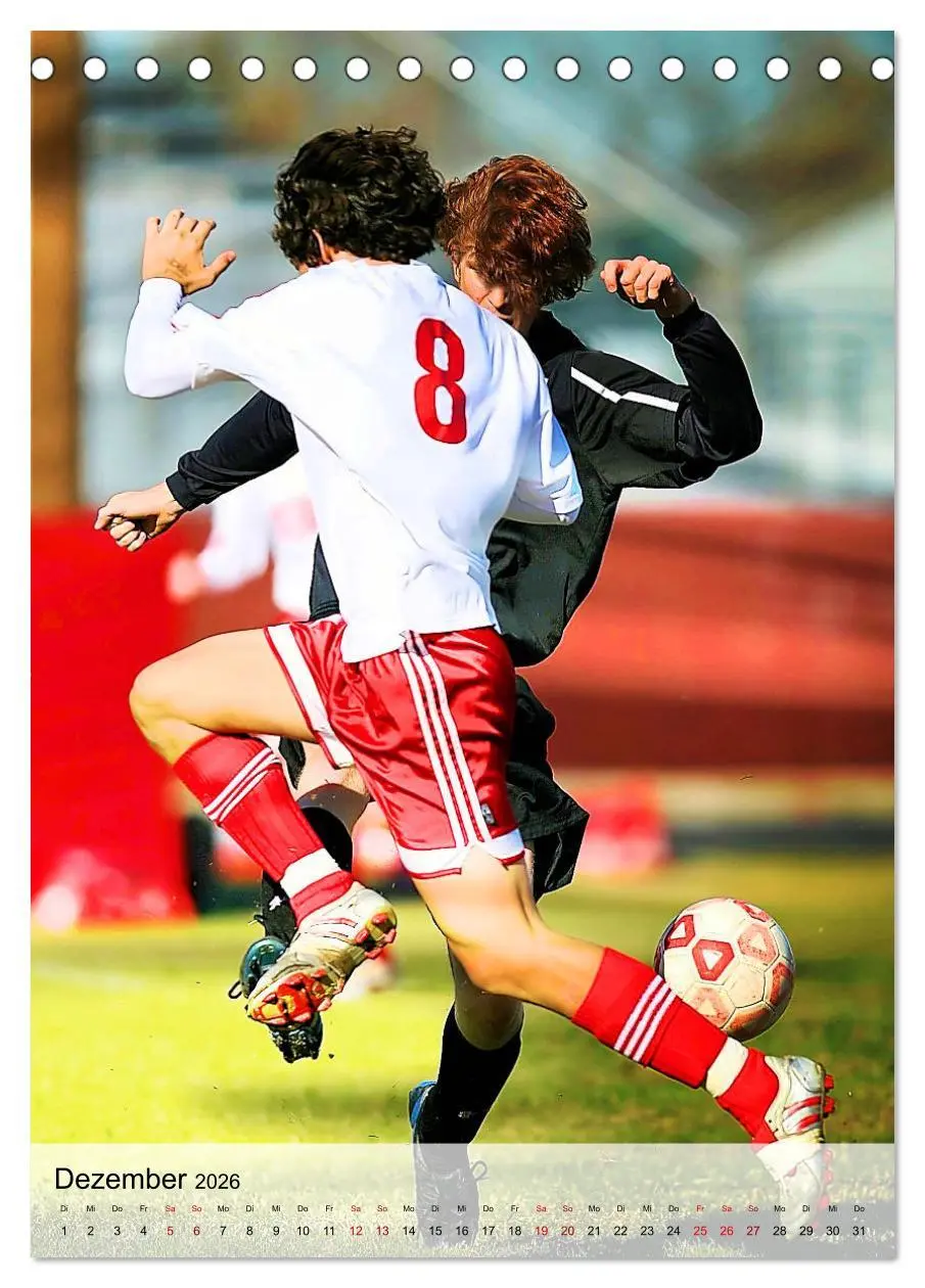 Bild: 9783516336139 | Fußballfieber extrem (Tischkalender 2026 DIN A5 hoch), CALVENDO...