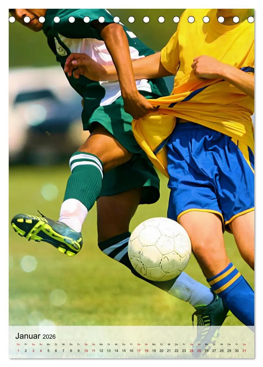 Bild: 9783516336139 | Fußballfieber extrem (Tischkalender 2026 DIN A5 hoch), CALVENDO...