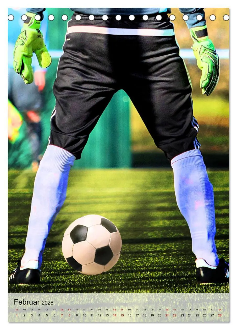 Bild: 9783516336139 | Fußballfieber extrem (Tischkalender 2026 DIN A5 hoch), CALVENDO...
