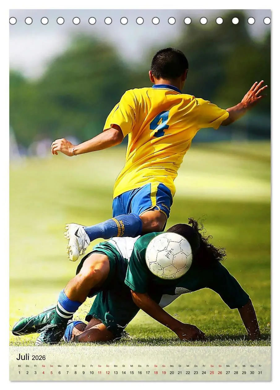 Bild: 9783516336139 | Fußballfieber extrem (Tischkalender 2026 DIN A5 hoch), CALVENDO...