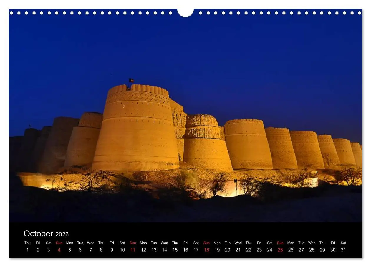 Bild: 9783516576139 | Monuments of Pakistan 2026 (Wall Calendar 2026 DIN A3 landscape),...