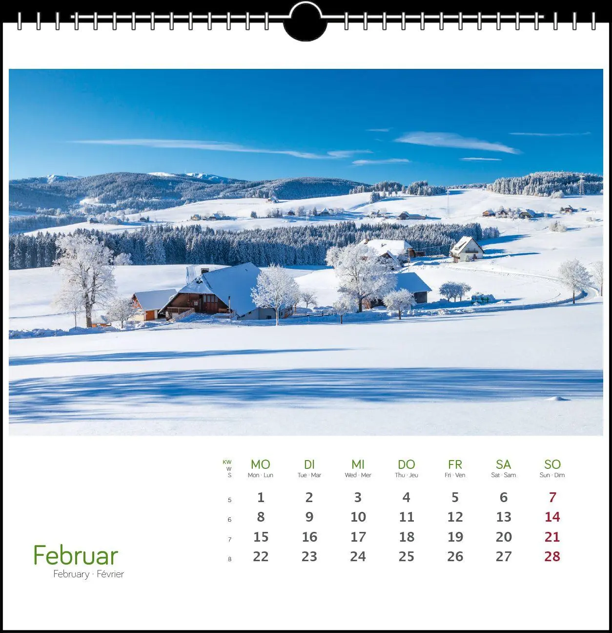 Bild: 9783861926139 | Schwarzwald 2027 | Postkarten-Tischkalender | Clemens Emmler | 13 S.