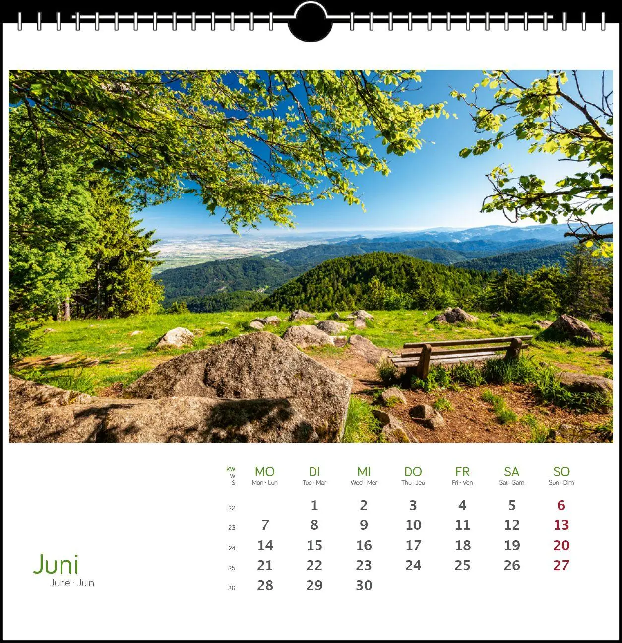 Bild: 9783861926139 | Schwarzwald 2027 | Postkarten-Tischkalender | Clemens Emmler | 13 S.