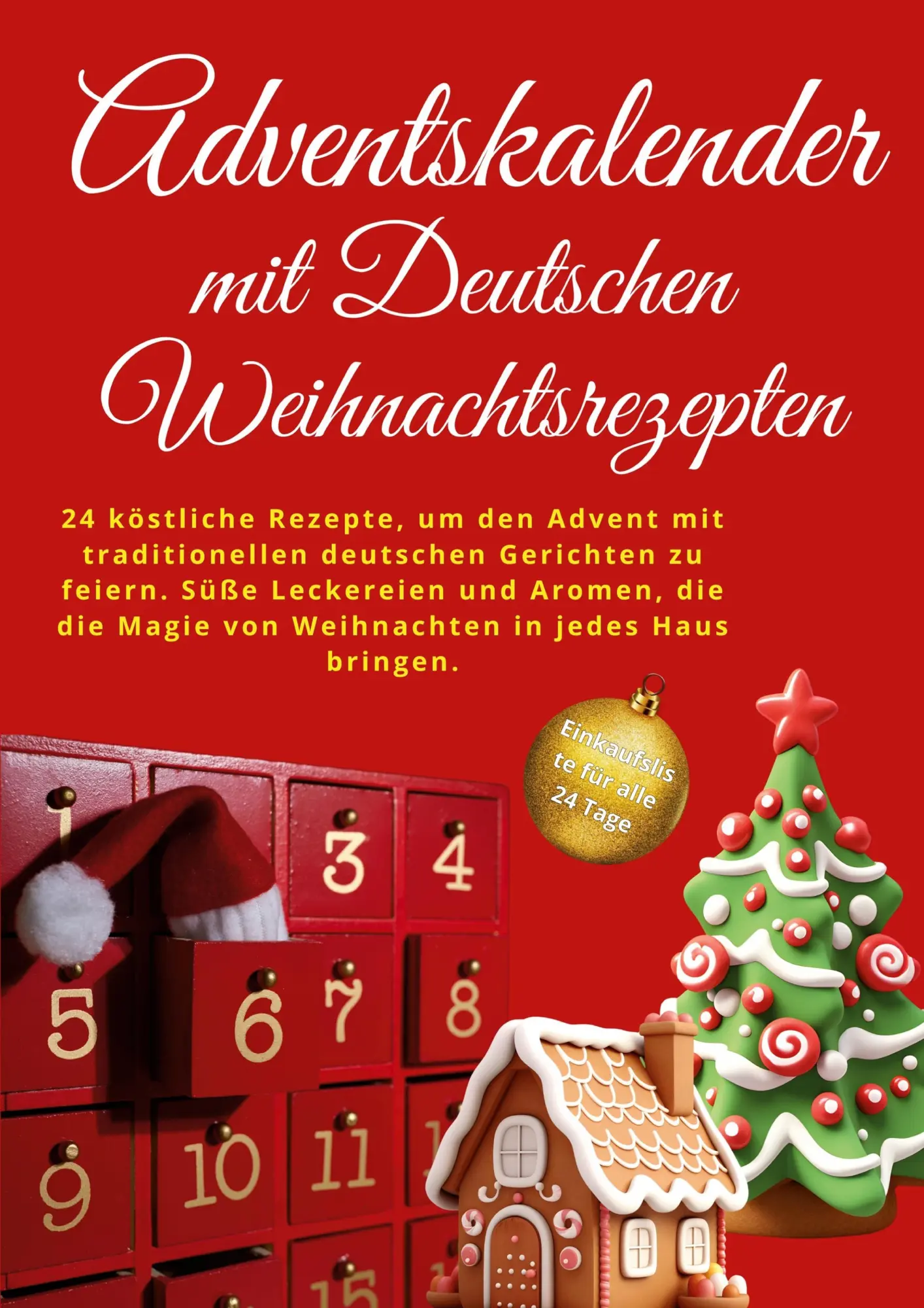 Cover: 9783989356139 | Adventskalender mit deutschen Weihnachtsrezepten | Hanna Winterberg