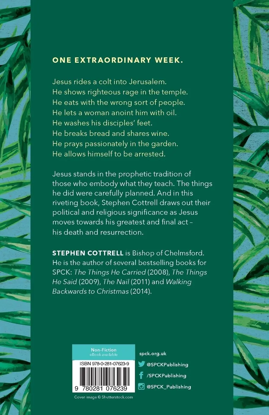 Rückseite: 9780281076239 | The Things He Did | The Story Of Holy Week | Stephen Cottrell | Buch