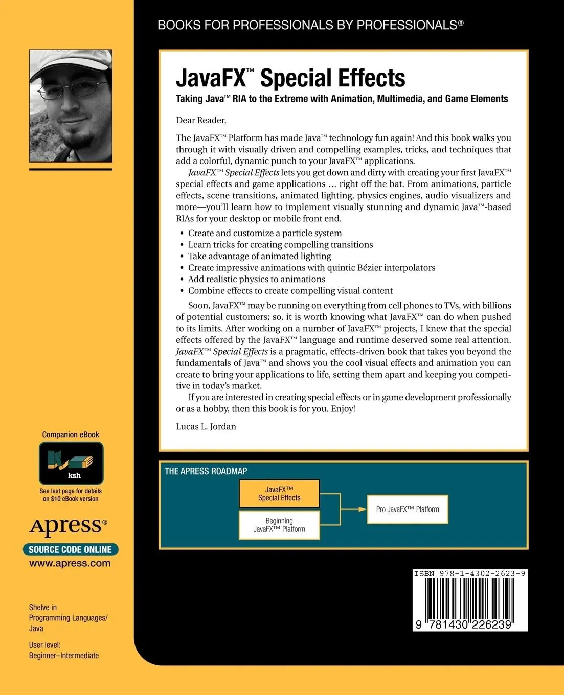 Rückseite: 9781430226239 | JavaFX Special Effects | Lucas Jordan | Taschenbuch | 300 S. | 2009