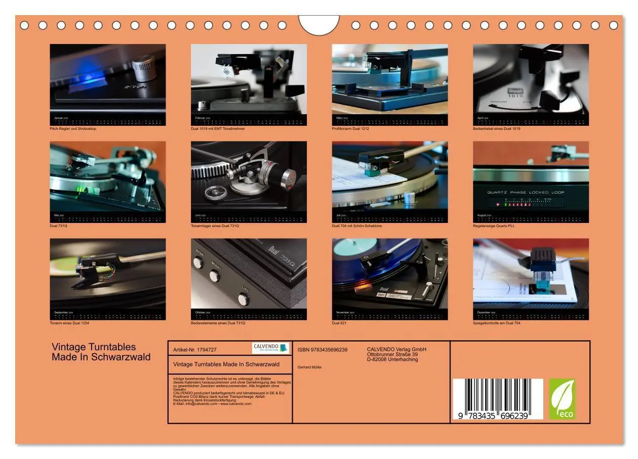 Bild: 9783435696239 | Vintage Turntables Made In Schwarzwald (Wandkalender 2025 DIN A4...