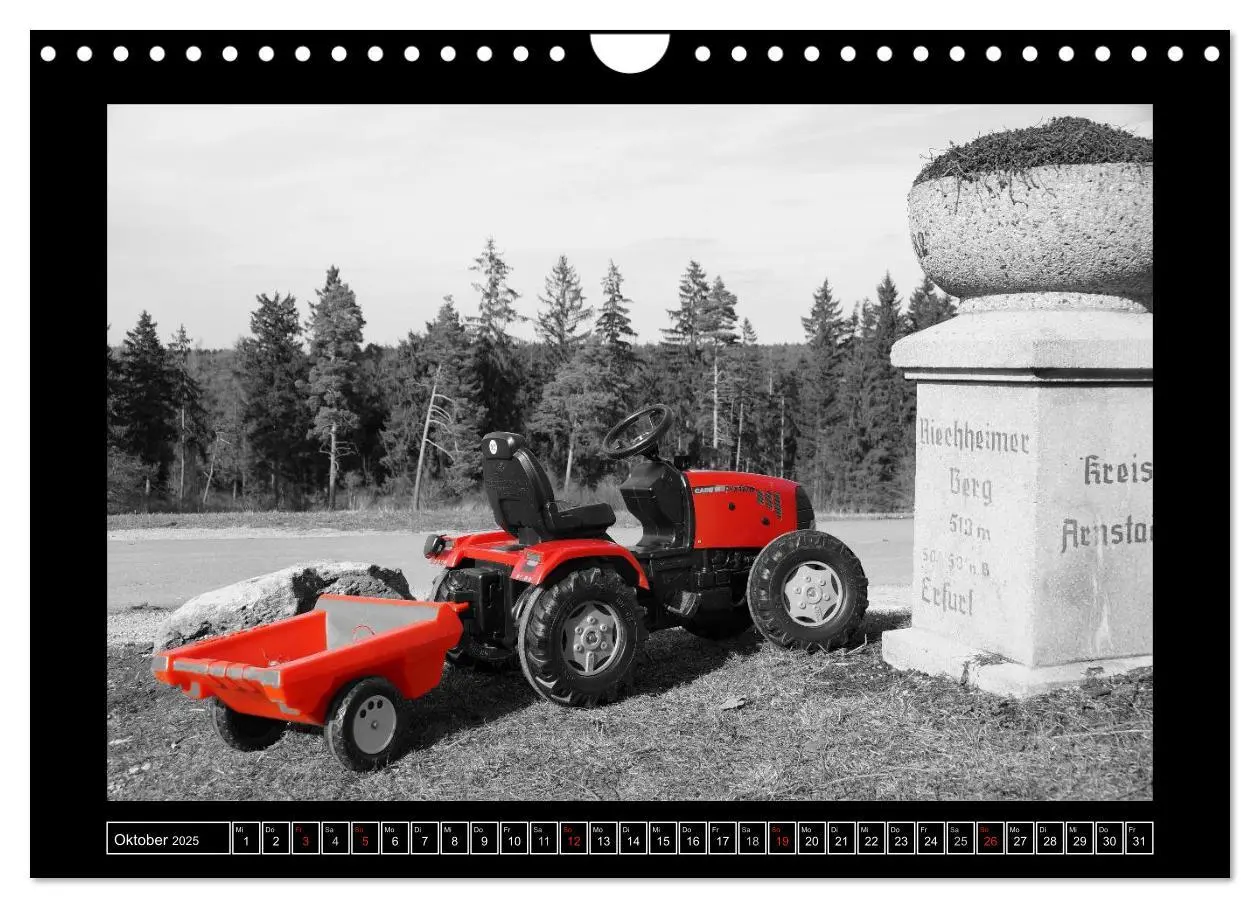 Bild: 9783435836239 | Schwarz-Weiß-Rot (Wandkalender 2025 DIN A4 quer), CALVENDO...