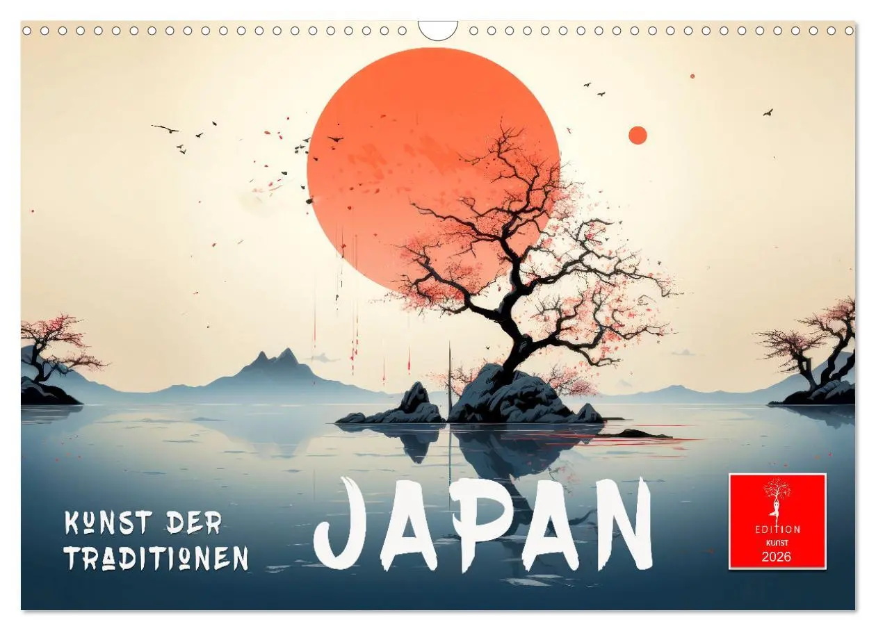 Cover: 9783457306239 | Japan - Kunst der Traditionen (Wandkalender 2026 DIN A3 quer),...