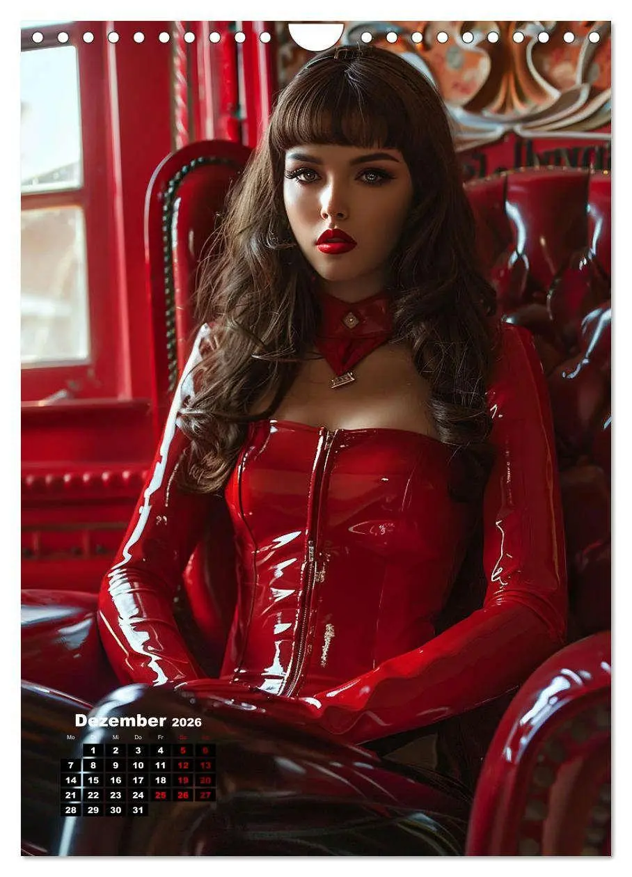 Bild: 9783516256239 | Latex-Girls (Wandkalender 2026 DIN A4 hoch), CALVENDO Monatskalender