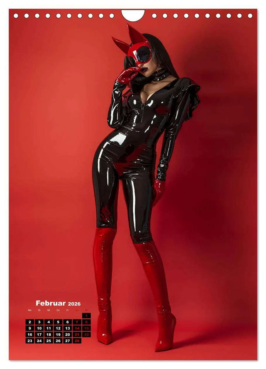 Bild: 9783516256239 | Latex-Girls (Wandkalender 2026 DIN A4 hoch), CALVENDO Monatskalender