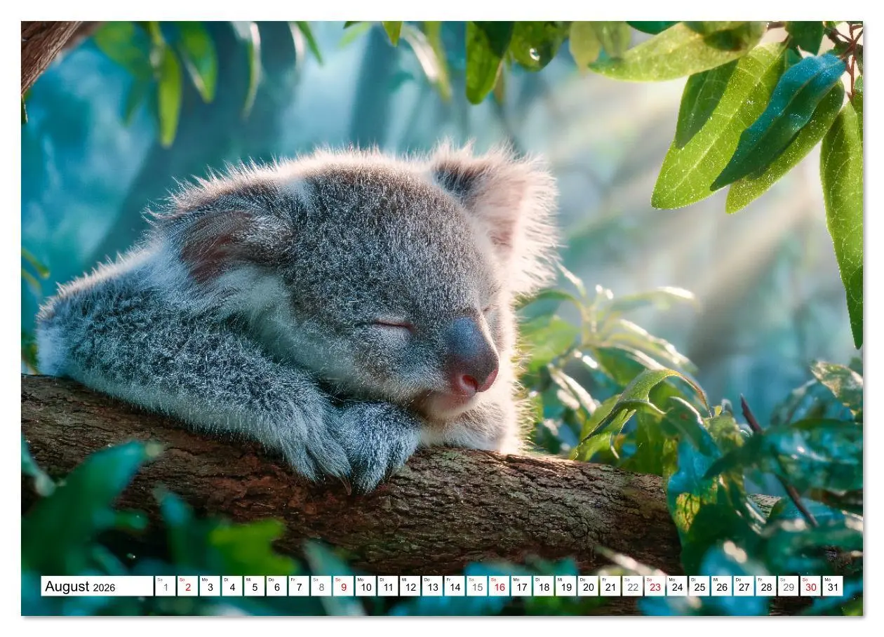 Bild: 9783516636239 | GUTE NACHT - Schlafende Tiere, traumhaft schön (Wandkalender 2026...