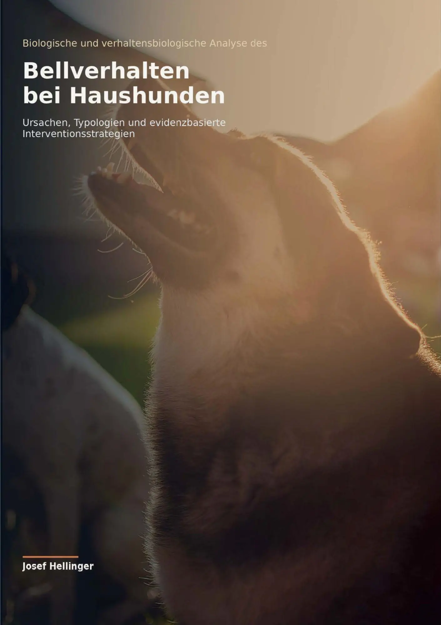 Cover: 9783819436239 | Bellverhalten bei Haushunden | Josef Hellinger | Taschenbuch | 168 S.