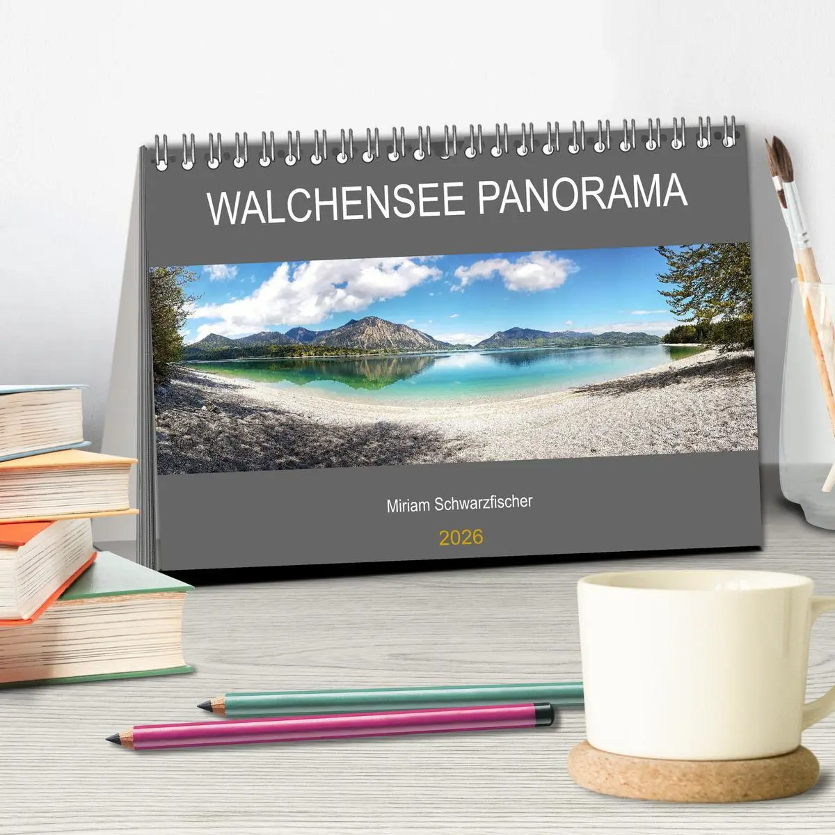 Bild: 9783457606339 | Walchensee Panorama (Tischkalender 2026 DIN A5 quer), CALVENDO...