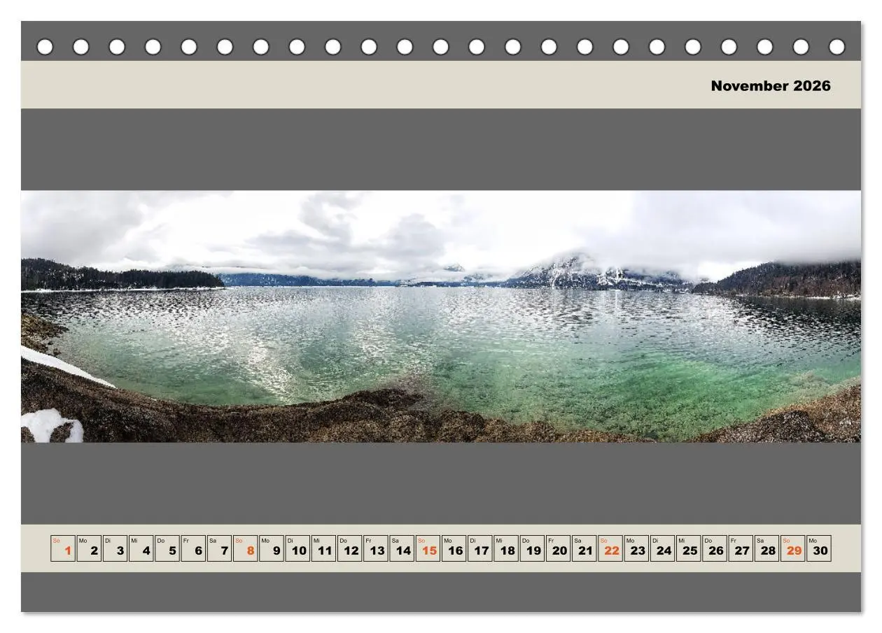 Bild: 9783457606339 | Walchensee Panorama (Tischkalender 2026 DIN A5 quer), CALVENDO...