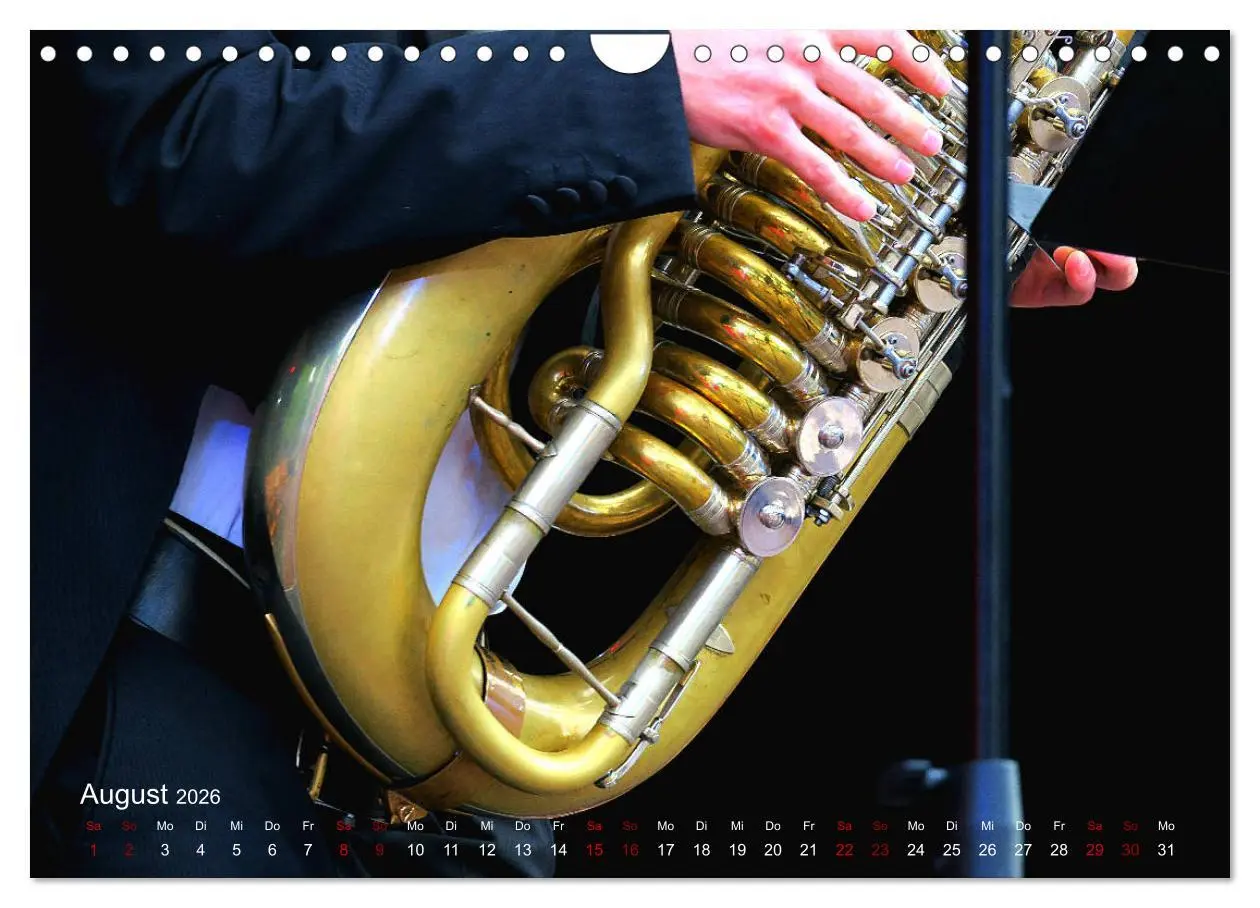 Bild: 9783457846339 | Blasinstrumente im Rampenlicht (Wandkalender 2026 DIN A4 quer),...