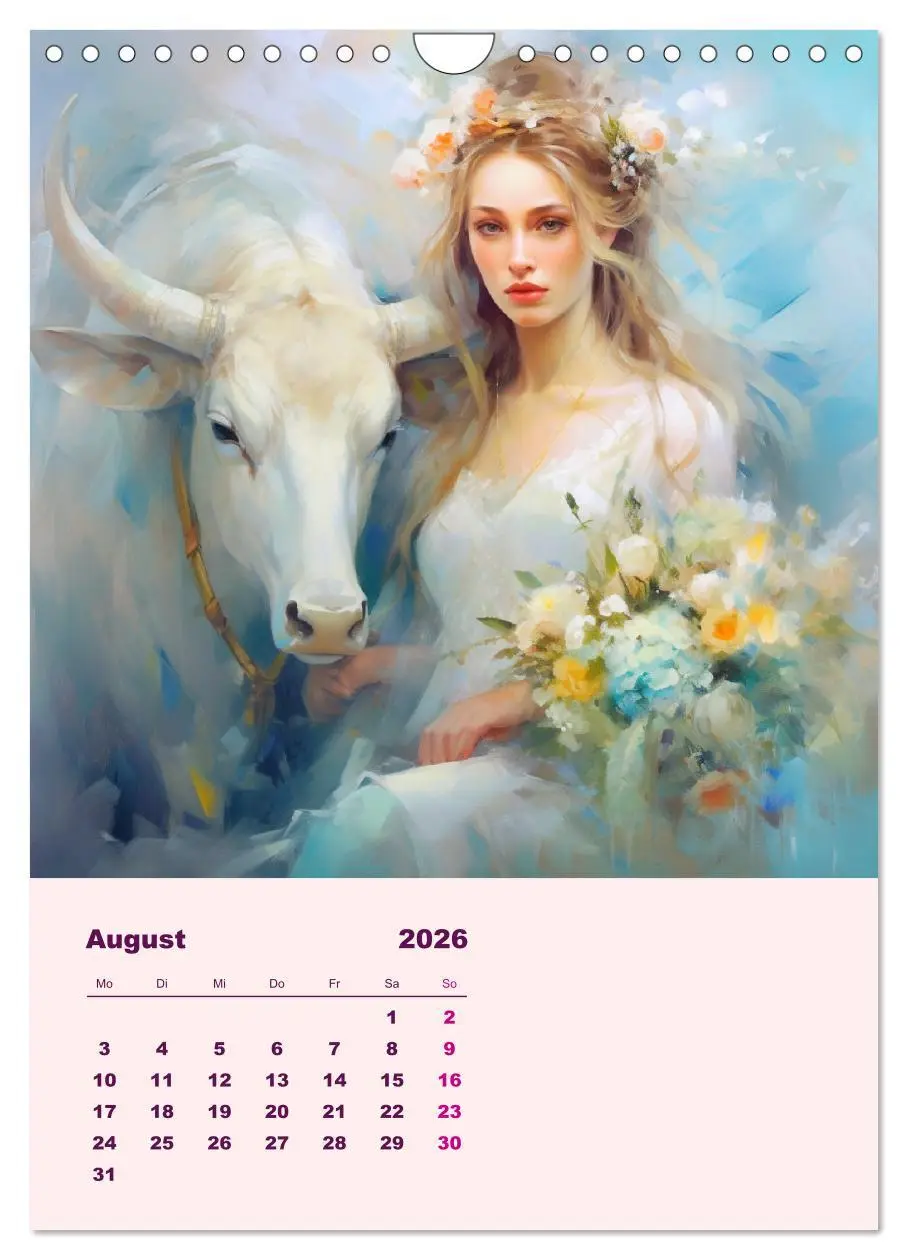Bild: 9783516316339 | Elfen mit Krafttieren. Zauberhafte Lichtwesen (Wandkalender 2026...
