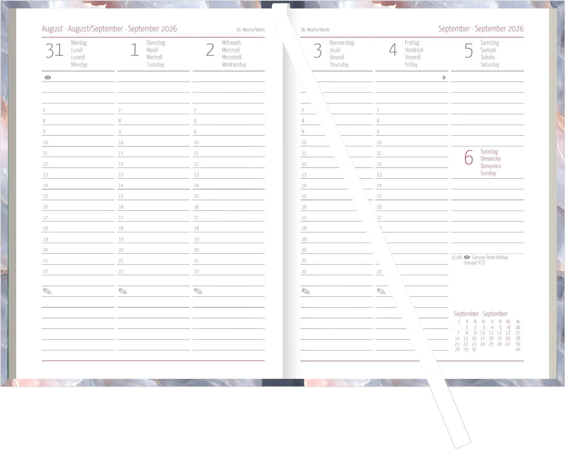 Bild: 4069095016439 | Campustimer Marble 2027 | Neumann Verlage GmbH &amp; Co KG | Kalender