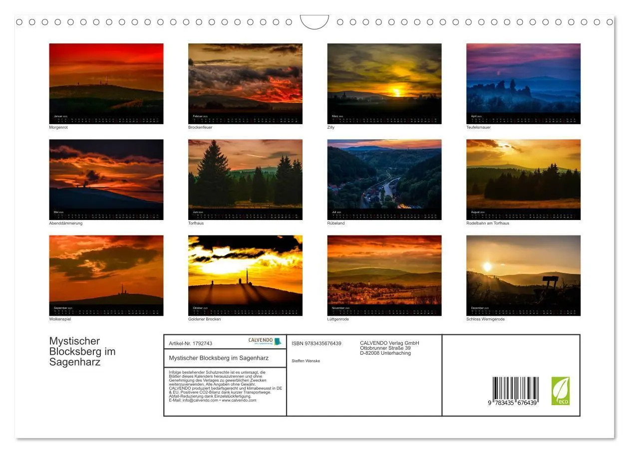 Bild: 9783435676439 | Mystischer Blocksberg im Sagenharz (Wandkalender 2025 DIN A3 quer),...