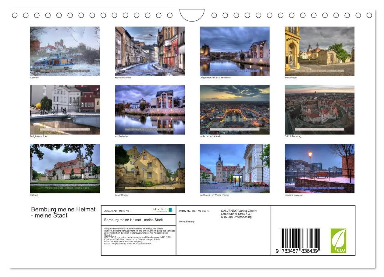 Bild: 9783457836439 | Bernburg meine Heimat - meine Stadt (Wandkalender 2026 DIN A4...