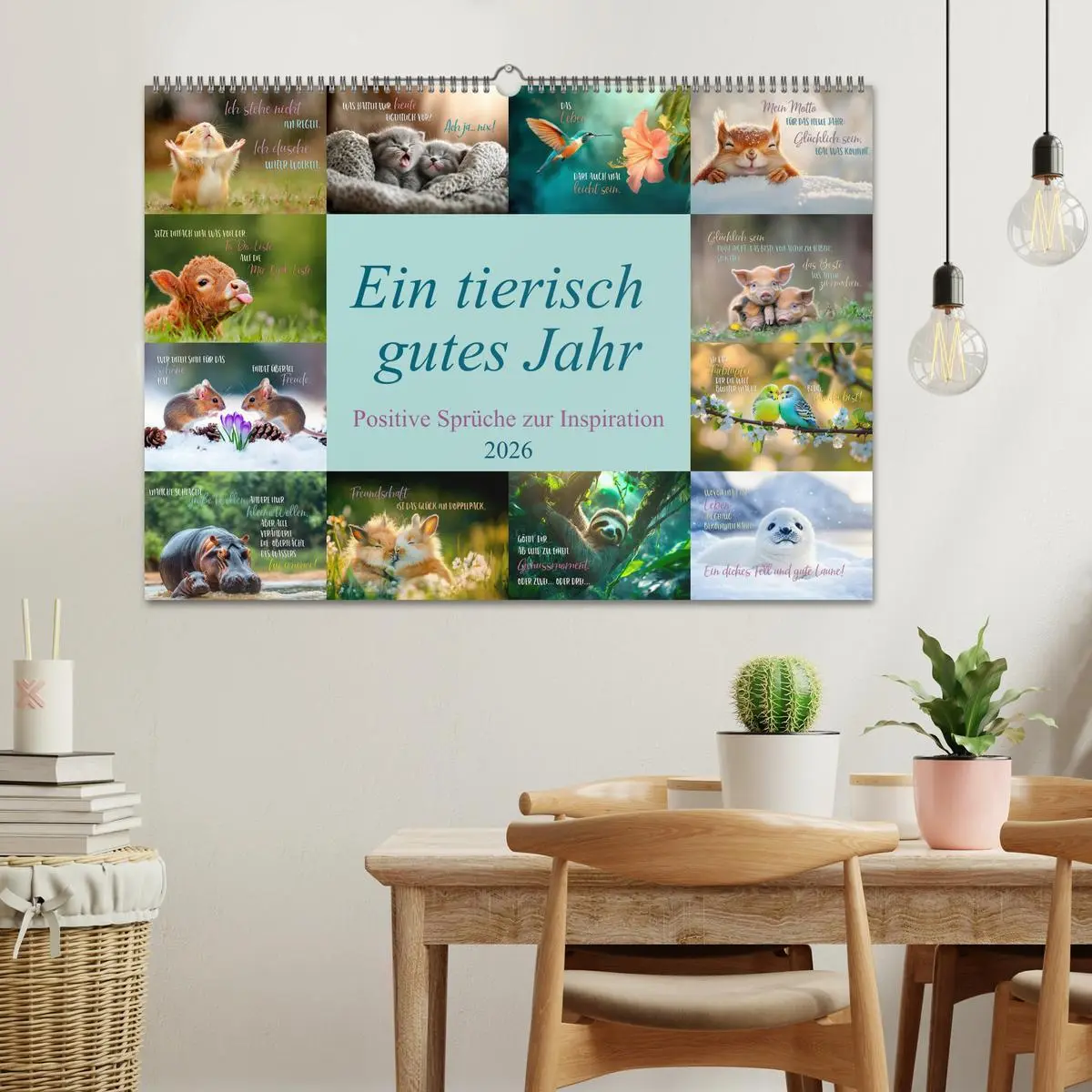 Bild: 9783516166439 | Ein tierisch gutes Jahr (Wandkalender 2026 DIN A2 quer), CALVENDO...