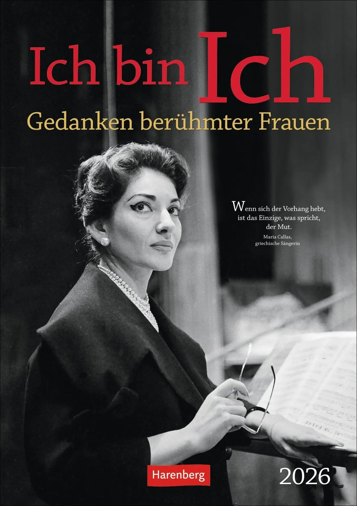 Cover: 9783840036439 | Ich bin Ich Wochen-Kulturkalender 2026 - Gedanken berühmter Frauen