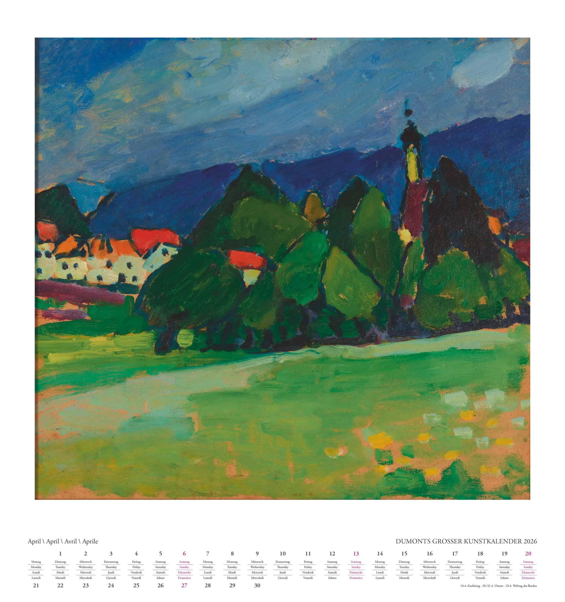 Bild: 4069095006539 | DUMONTS Großer Kunstkalender 2026 - Klassische Moderne,...
