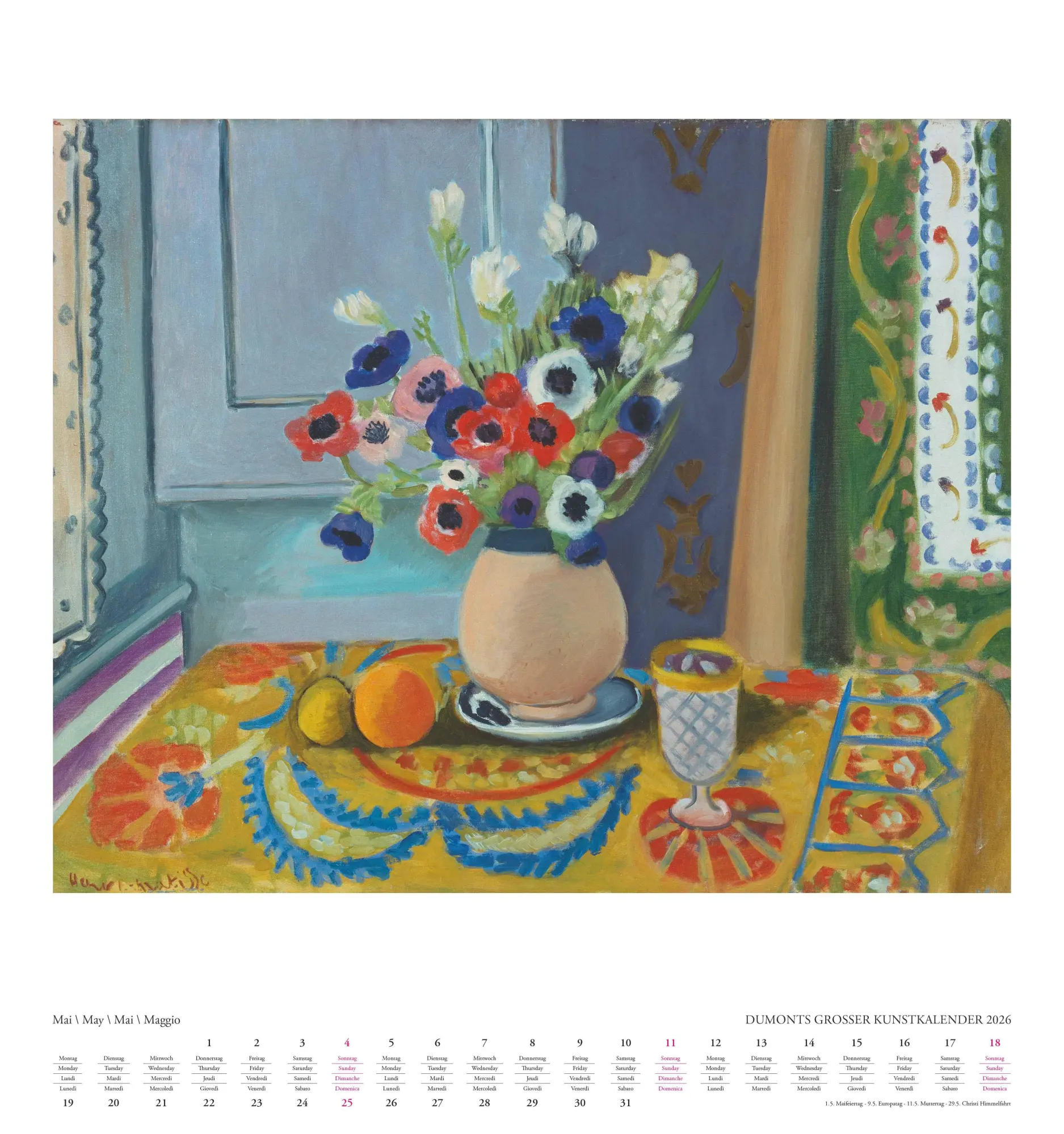 Bild: 4069095006539 | DUMONTS Großer Kunstkalender 2026 - Klassische Moderne,...