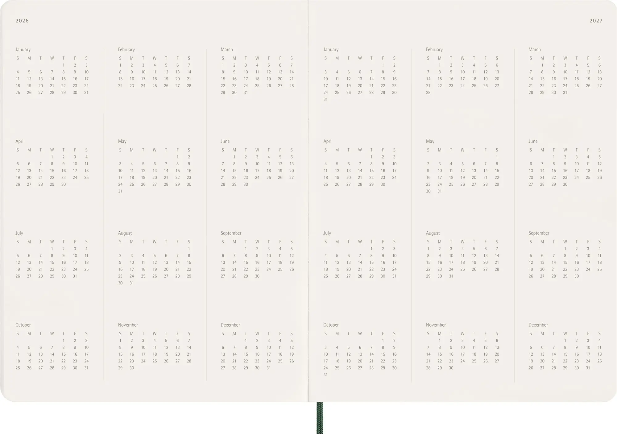 Bild: 8056999276539 | Moleskine 15 Monate Essential Wochenkalender 2025/2026, 1 Wo = 2...