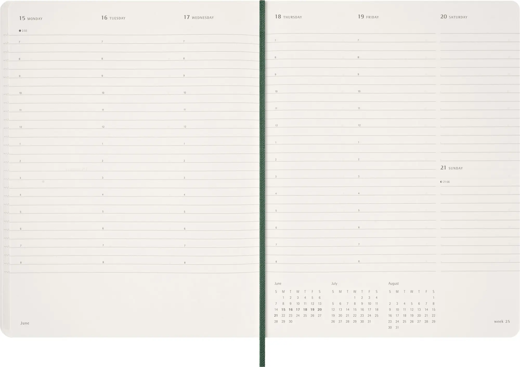 Bild: 8056999276539 | Moleskine 15 Monate Essential Wochenkalender 2025/2026, 1 Wo = 2...