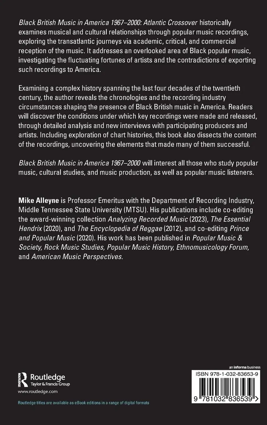 Rückseite: 9781032836539 | Black British Music in America, 1967-2000 | Atlantic Crossover | Buch