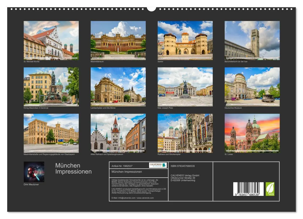 Bild: 9783457686539 | München Impressionen (hochwertiger Premium Wandkalender 2026 DIN A2...