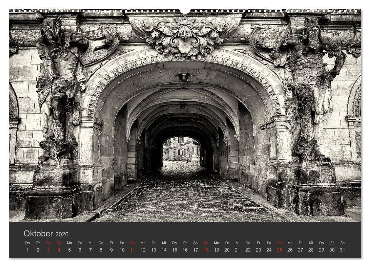 Bild: 9783516156539 | Dresden Schwarz Weiss 2026 (hochwertiger Premium Wandkalender 2026...
