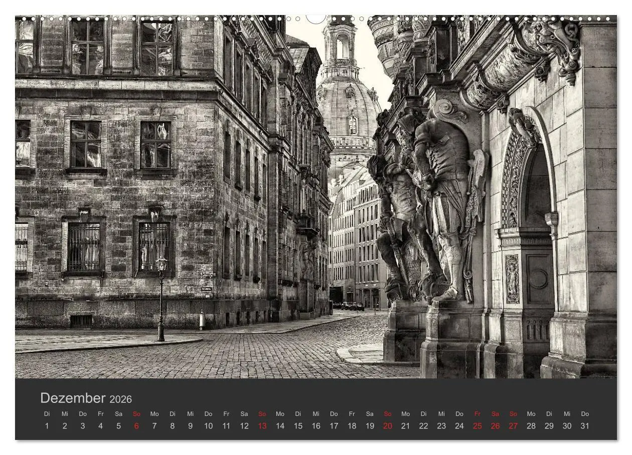 Bild: 9783516156539 | Dresden Schwarz Weiss 2026 (hochwertiger Premium Wandkalender 2026...