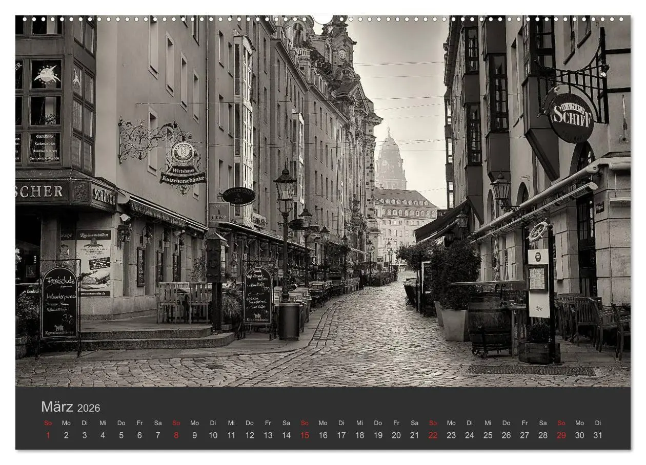 Bild: 9783516156539 | Dresden Schwarz Weiss 2026 (hochwertiger Premium Wandkalender 2026...