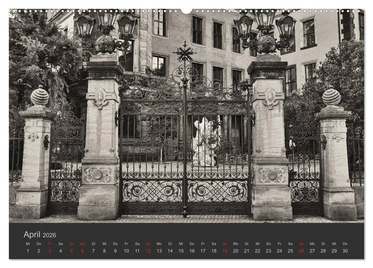 Bild: 9783516156539 | Dresden Schwarz Weiss 2026 (hochwertiger Premium Wandkalender 2026...