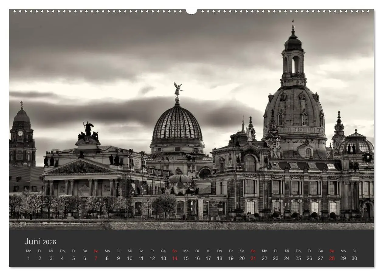 Bild: 9783516156539 | Dresden Schwarz Weiss 2026 (hochwertiger Premium Wandkalender 2026...