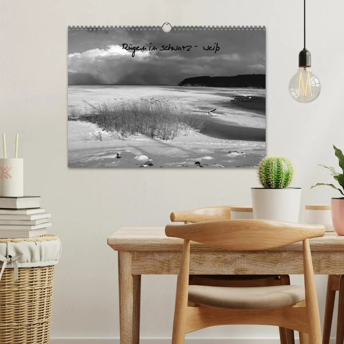Bild: 9783516226539 | Rügen in schwarz-weiß (Wandkalender 2026 DIN A3 quer), CALVENDO...