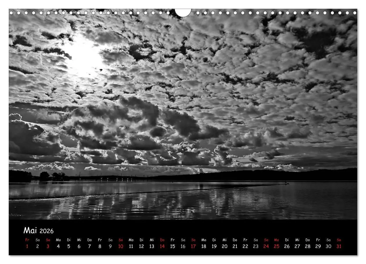 Bild: 9783516226539 | Rügen in schwarz-weiß (Wandkalender 2026 DIN A3 quer), CALVENDO...