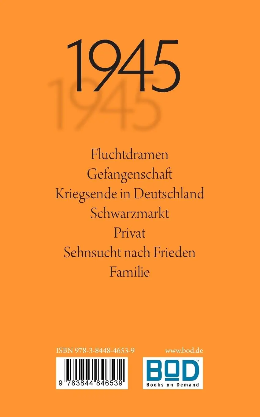 Rückseite: 9783844846539 | 1945 | E. A. Busold | Taschenbuch | Paperback | 140 S. | Deutsch