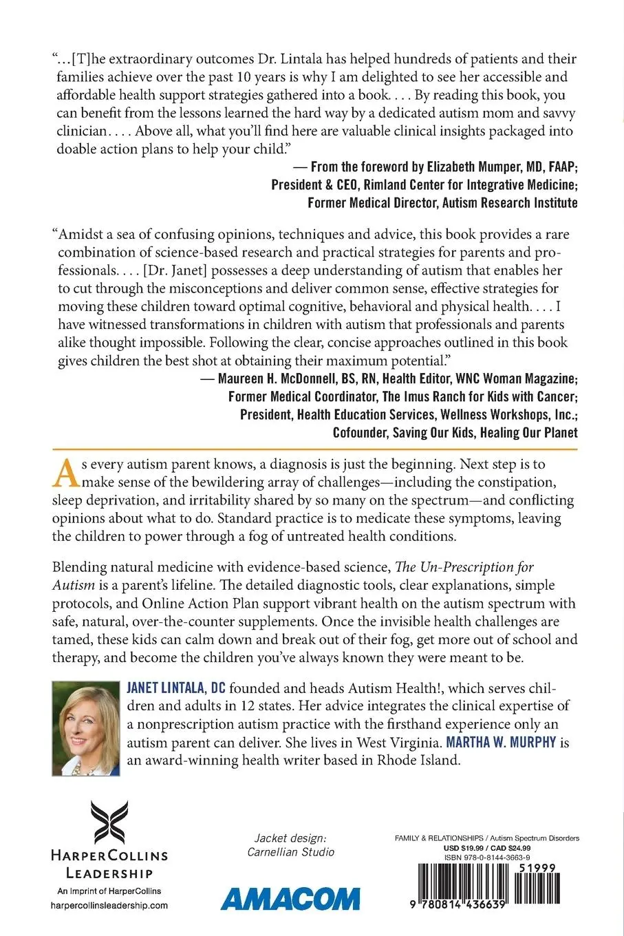 Rückseite: 9780814436639 | The Un-Prescription for Autism | Janet Lintala | Taschenbuch | 2016